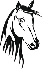 HORSE Head Logo Vector Template Illustration Design. Mascot Transparent HORSE Logo design HORSE sport logo
