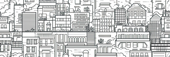 A very large city with lots of tall buildings created with Generative AI technology