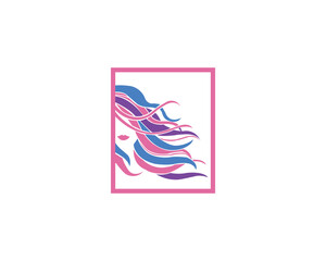 Multicolor women logo design.