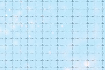 Hello Summer - text from letters on blue background. Greeting summer and warmth. New season. Pattern.