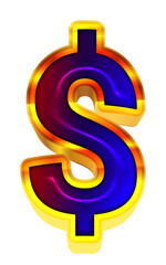 Obraz premium Glossy alphabet letters