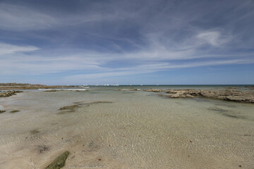 Scenic Sunset View and Dramatic Landscape of Playa Espadilla Beach in Manuel Antonio National Park Costa Rica