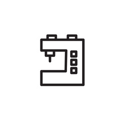 Clothing Machine Sewing Outline Icon