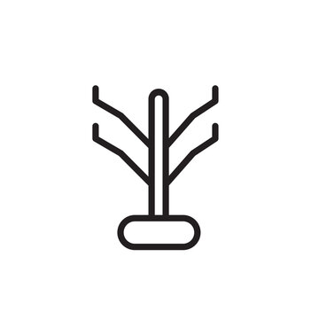Coat Hanger Stand Outline Icon