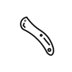 Marker Ruler Sewing Outline Icon