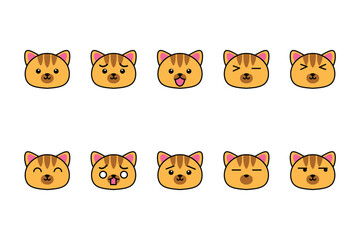 Cute Kawaii Icon Illustration Character Cartoon Vector Face Design background food japanese element sweet emoji graphic emoticon,