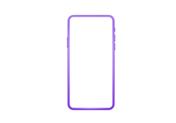 3D mockup phone smartphone mobile white screen. Element png