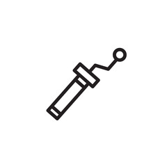 Notion Sewing Pin Outline Icon