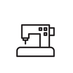 Sewing Machine Tailor Outline Icon