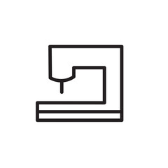 Obraz premium Sewing Tailor Textiles Outline Icon