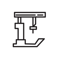 Foot Presser Sewin Outline Icon