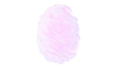 Holographic pink egg 3d render - 593289252
