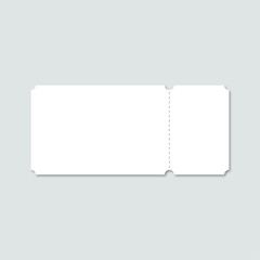 A white ticket with nothing