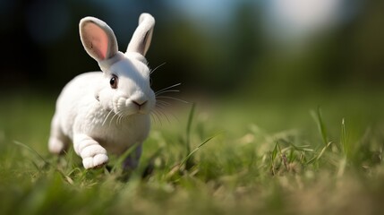Fototapeta premium Mini Rex Bunny - Ready to Play!
