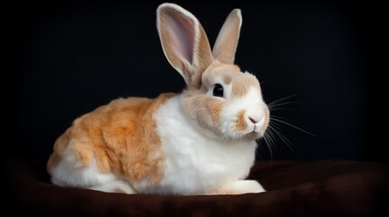 Fototapeta premium Mini Rex Bunny - Sitting Pretty!