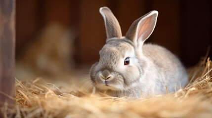 Naklejka premium Mini Rex Bunny - So Cute and Cuddly!