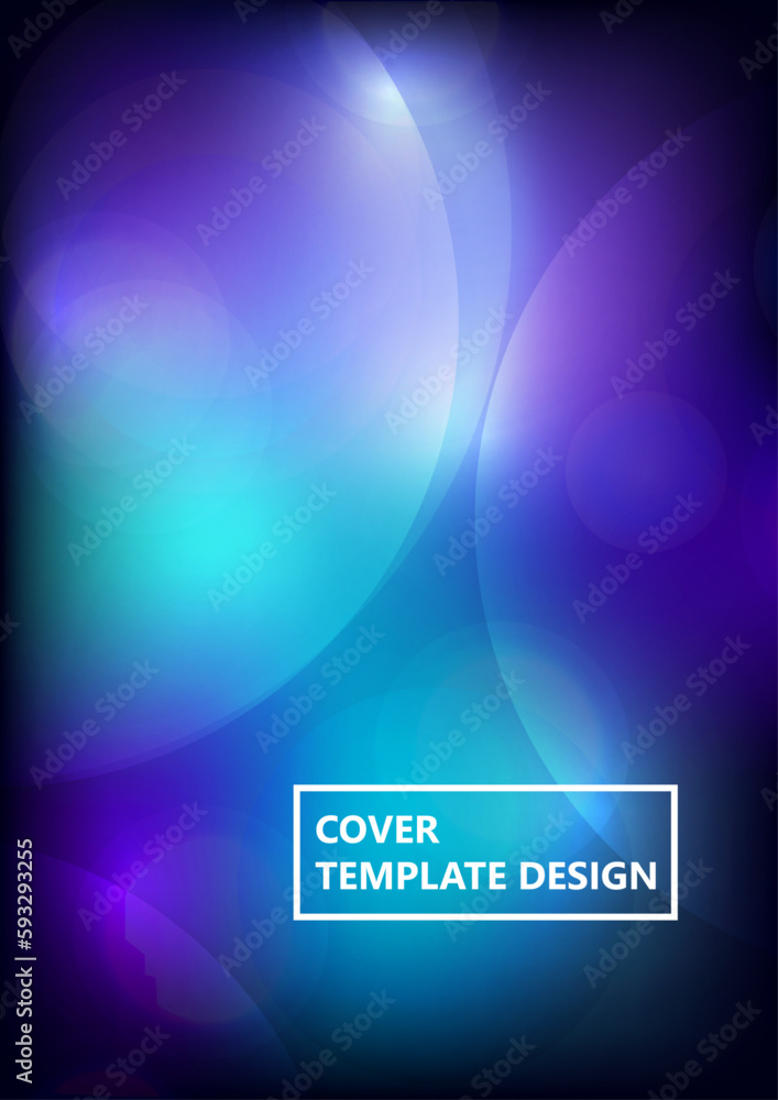 Poster circular abstract background, neon circles geometric shapes. abstract round smooth color composition