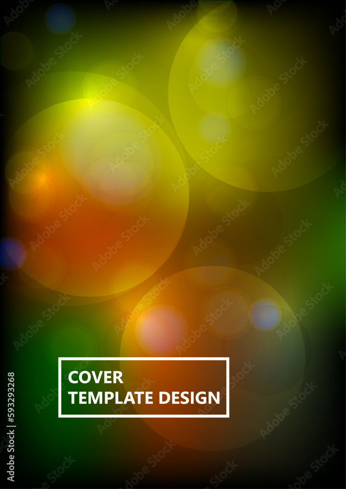 Poster circular abstract background, neon circles geometric shapes. abstract round smooth color composition