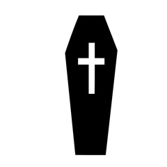 Obraz premium coffin icon symbol vector illustration