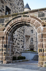 Fototapeta na wymiar Archway entrance to Provost Skene's HJouse, Aberdeen, Scotland