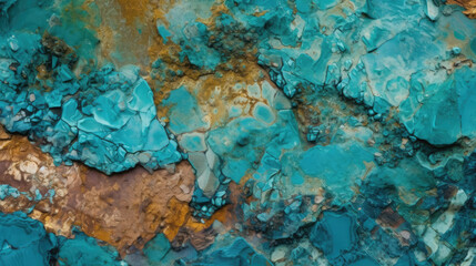 Weathered Azurite Textured Background - Minerals - generative ai