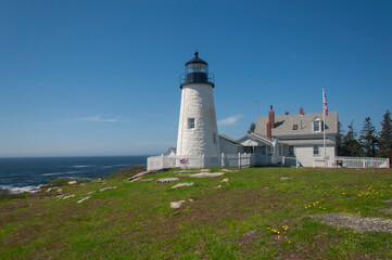 Fototapeta na wymiar Pemiquid Point Lighthouse Bristol Maine