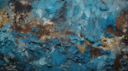 Fototapeta na wymiar Weathered Azurite Textured Background - Minerals - generative ai
