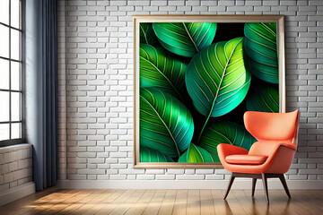 Neon lights colorful background with frame