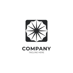 Arrow and Sun Vector Logo Emblem Template Design