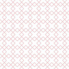 A pink and white pattern with white diamonds