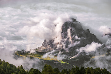 Majestic Langkofel in the Dolemites