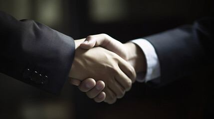 Businessman Sealing a Transformative Business Venture with Handshake generative ai