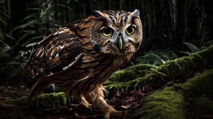 Fototapeta premium Majestic Owls in their Natural Habitat