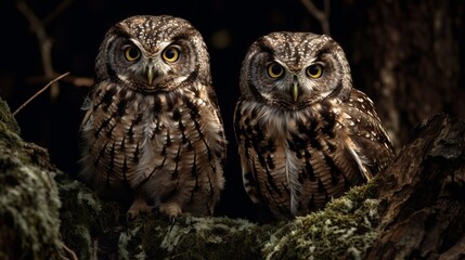 Majestic Owls in their Natural Habitat