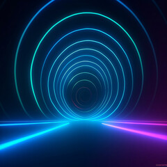 A digital artwork. Geometric shapes are arranged in a different shades of blue and white. The background is black, creating a contrast with the bright shapes.it has a futuristic abstract style.