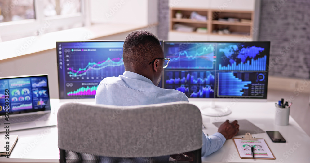 Poster business data analytics dashboard