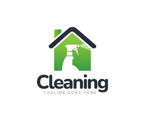 Cleaning Logo Design Vector Template