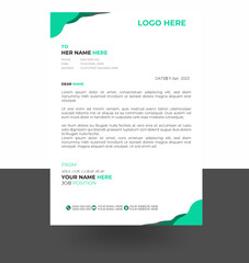 letterhead template vector, minimalist style, printing design, business template, flyer layout, Blue concept background, A4 size.