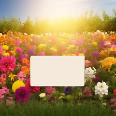 flower grove with blank label 