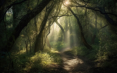 Obraz premium forest in the morning