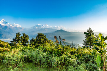 View over The Himalayas, Nepal