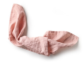 crumpled cotton napkin