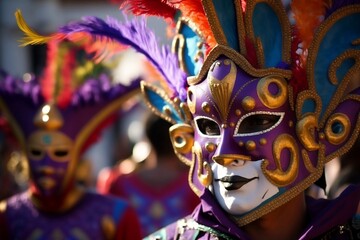 Fototapeta na wymiar Bustling Carnival A Vibrant Celebration of Color, Music, and Joy