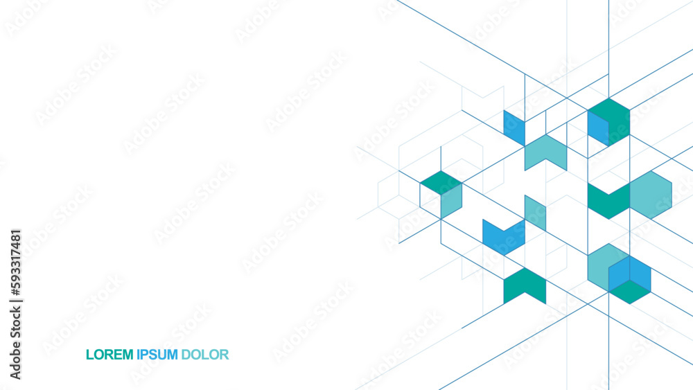 Poster creative idea of modern design with abstract geometric background. minimalistic vector texture with 