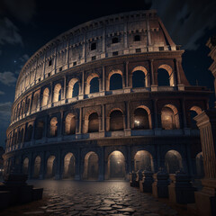 Fototapeta premium colosseum seen from outside in italy