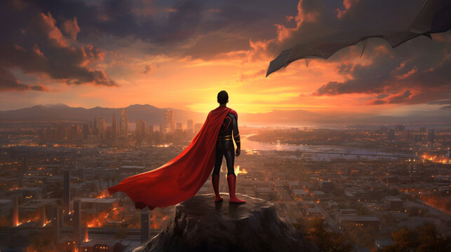 Superhero sunset