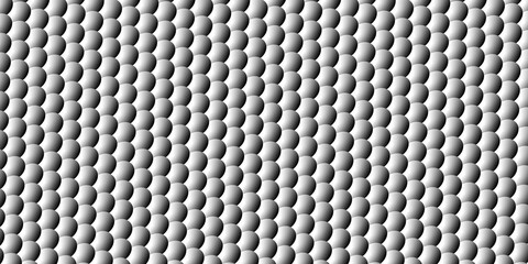 Decorated gray volume surface. Abstract seamless pattern. Wide 3d illustration