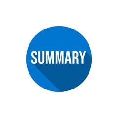 Summary icon label text design vector