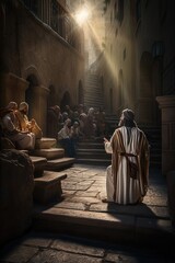 jesus after the resurrection, Jesus rises, jesus closeup face, happy, Jesus is talking and teaching to the people, easter, good Friday, lent season, advent, ash wednesday, Advent, Christmas, Ordinary 