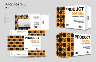Cosmetic box design, Supplements box template, Package design template, 3d Box Packaging design, cosmetic label, medical label, soap label, packaging design vector, Package boxes mockup